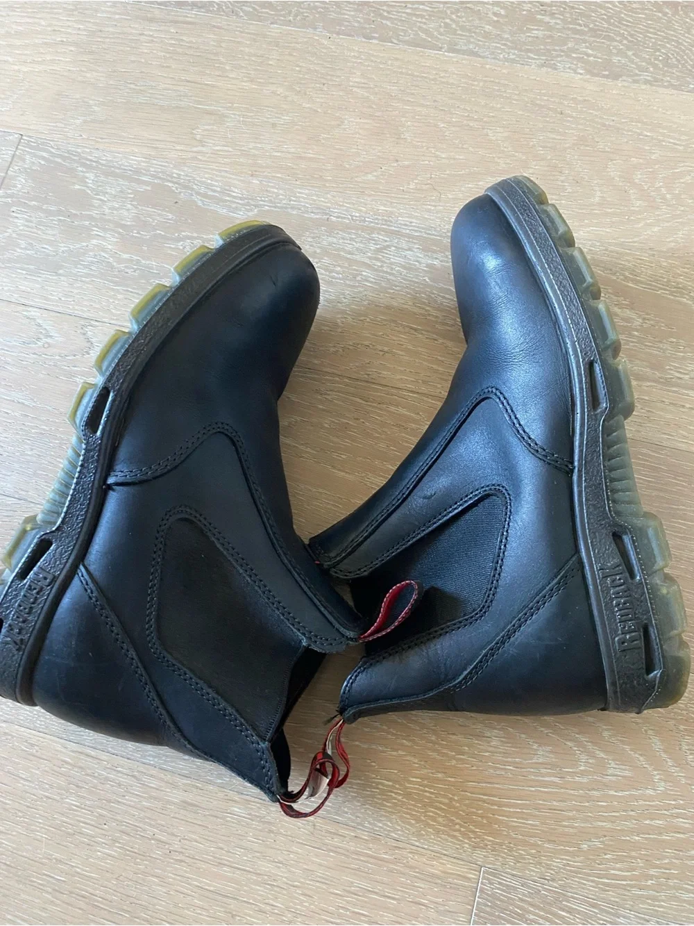 Redback Bobcat black leather ankle Chelsea boots men us size 9.5 us 8.5